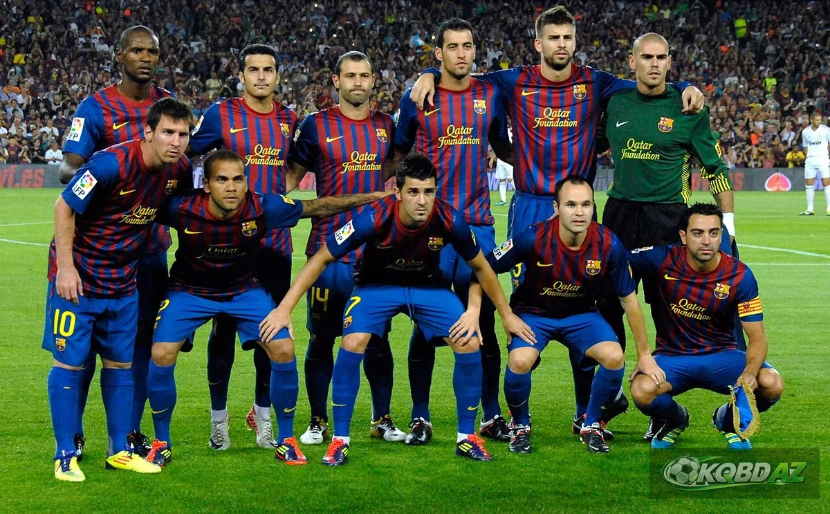 Đội hình xuất phát 11 cầu thủ Barcelona trước Siêu cúp Tây Ban Nha 2011
