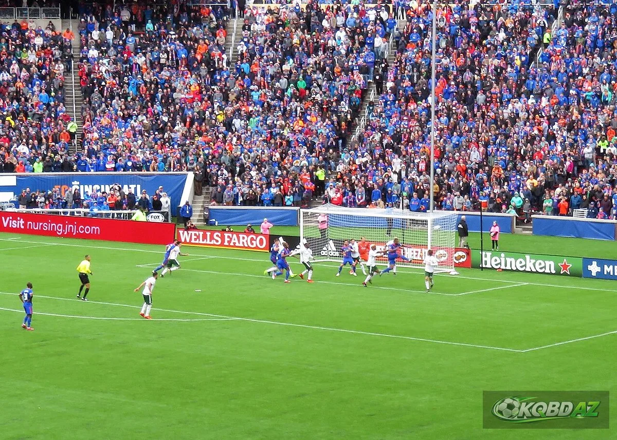 Pha phạt góc trước khung thành trong trận FC Cincinnati gặp Portland Timbers ở MLS