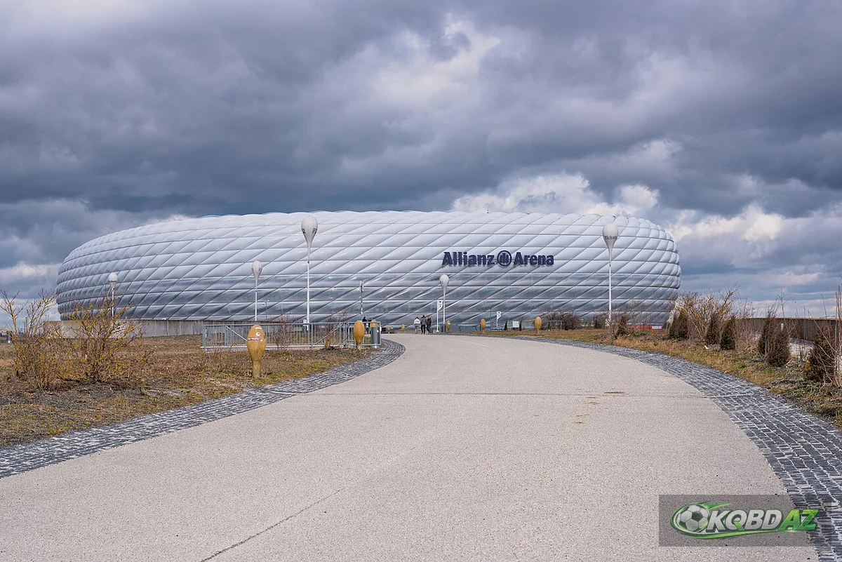 Sân Allianz Arena ở Munich, nơi Bayern tiếp đón Arsenal tại Champions League