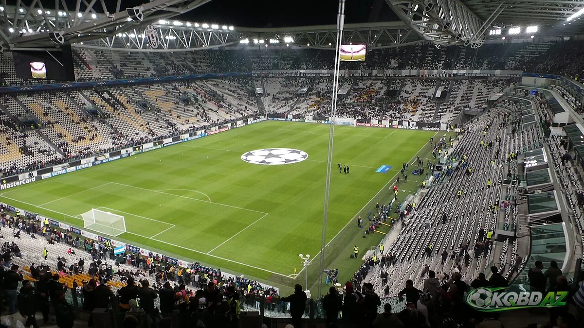 Toàn cảnh sân nhà Juventus ở Turin trước một trận đấu cúp châu Âu